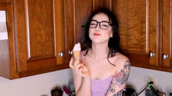 Strawberry Ice Cream ASMR - August 20, 2021 (phatassedangel69)