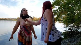 Beach Breast Flogging (LadyMissy)