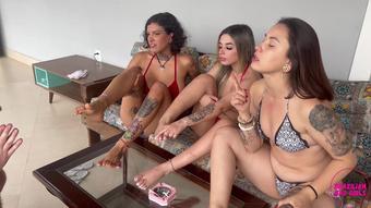 Foot Fetish Domination - Pretty Girls Dirty Foot Domination And Ballbusting! 4K (Foot Fetish Domination)