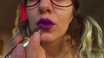 PURPLE Lipstick Worship JOE (Goddess Vanessa)