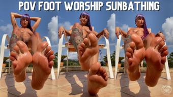 POV Foot Worship Sunbathing (Gypsy Maya)