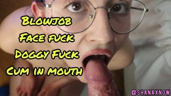 ROUGH BJ FACE FUCKING DOGGY CUM IN MOUTH (Alfxnow)