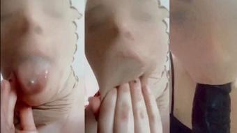 Nylon Hood Mask Spit Fetish (Lexxiblakk)
