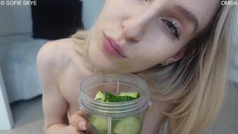 Humiliation Task Used Condom Smoothie (Sofie Skye)