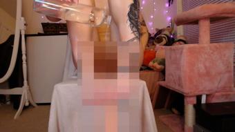 FOOT FUCK WITH SEX MACHINE (boudoirbunny)