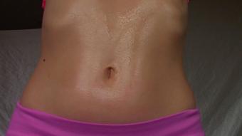 Exploring Oily Belly Button (Goddess Vanessa)