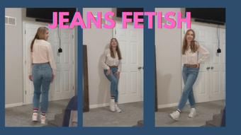 Jeans Fetish - Sneakers and Belt (LinaBlackly)