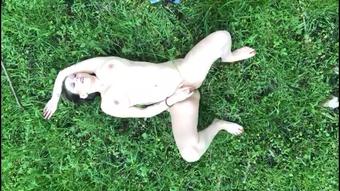 Masturbating Outdoors from Above Public (SuzieLove212)