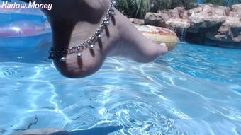 Barefoot Pool worship Part 1 (AllforLucky)