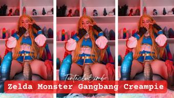 Zelda Monster Creampie Gangbang (TentacleBimbo)