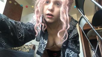 Giantess teen play with a small guy (Minnie Milly)