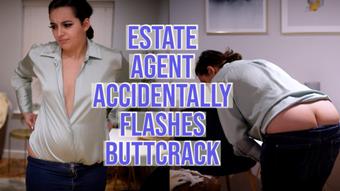 Estate Agent Flashes Buttcrack (Summer Fox)