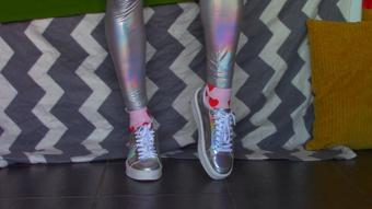 Holographic Shiny SNEAKERS SNIFF Slave (Goddess Vanessa)