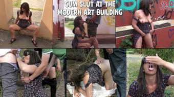 Cum slut at the modern art building (gangbangwife)