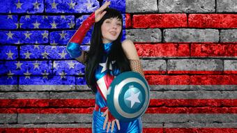 Captain America cosplay - Promo video - Sep 26, 2020 (Lil cosplay slut)