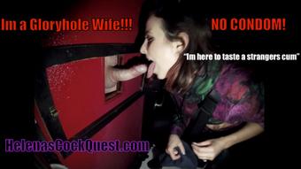 Sucking cock at a GLORYHOLE No condom (Helenas Cock Quest)