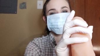 Clinic Intern: Gloved Handjob AUDIO ONLY (Nina Crowne)