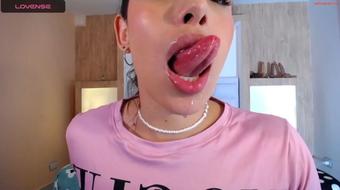 Perverted Tongue Tease: Latina Dildo Desire Unleashed (Melted_Chocolate)