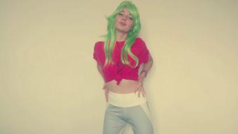 Damsel in Distress - pee in yoga pants - Sep 17, 2020 (Lil cosplay slut)