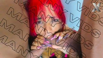 OH! Bitch puts two cocks down her throat (Xlivestudio)
