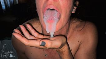 Sucking his cock until he fills my mouth 60fps (IncandescentCouple)
