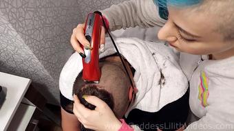 Goddess Lilith Shaving My Subbys Head (Goddess Lilith)