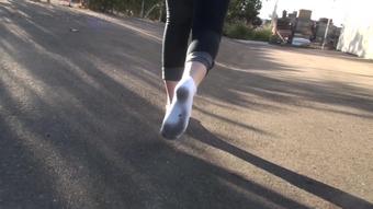 Molly Dirties White Nike Dri Ankle Socks (Custom Fetish)