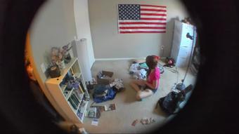Happily Ignoring You Folding Laundry 1 (happylilcamgirl)