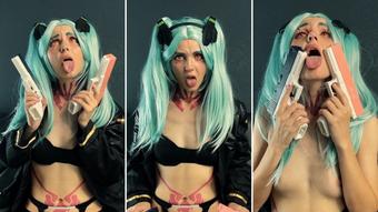 Rebecca Edgerunners Cosplay - Silly Ahegao Face - Jul 30, 2023 (Lil cosplay slut)