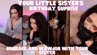 Bondage Blowjob with Little Sis - November 21, 2022 (WetSchoolGirl)