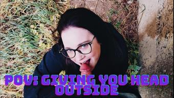 Caityfoxx Pov Caught Giving You Head Outside (CaityFoxx)