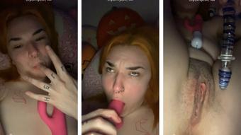Creamy Dildo Clean Up (Cyber Skye)