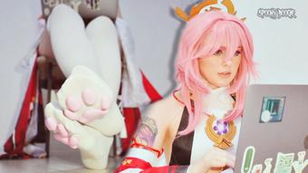 Yae Miko plays Genshin and ignores you (SpookyBoogie)