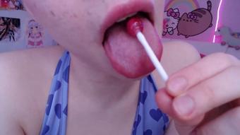 Lolli Pop Licking Tease - March 22, 2022 (MiaMelone)