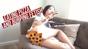 Eating Pizza & Burping Fetish (Avery Black)