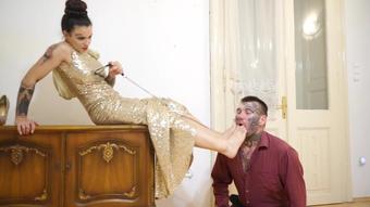 Gymbabe Lady Eva V Extreme Foot Gagging (GymBabe)