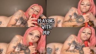Playing With Pup (Tetra69)