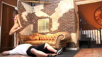 Trample Session With Face Standing - March 10, 2022 (Lora Cross)