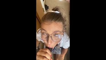 Teen Sucks Sirs BBC & Gets A Facial (RhiannonRyder1995)