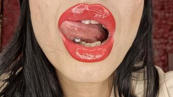 Lipstick and tongue mindfuck part 1 (Alpha Diva Alexandra)