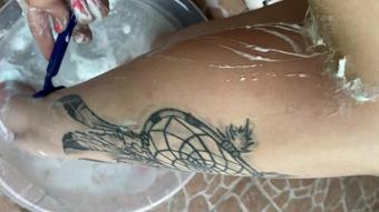 Cuteblonde666 Hairy Legs Shaving (cuteblonde666)
