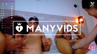 MYGOD! BLOWJOB AND FISTING sleepover (Xlivestudio)