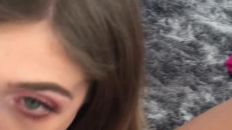 Teen loves sucking big cock and balls (RhiannonRyder1995)