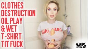 Wet T-Shirt Tit Worship & JOI in Shower - October 04, 2022 (Roxy Cox)