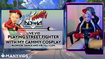Cammy cosplay live stream 2 - July 12, 2022 (MissSomething)