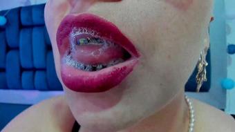 Saliva Goddess drooling tongue fetish (Coconutsex)