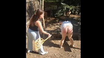 Missy Spanked in Shower and Outside (LadyMissy)