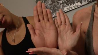 Kendra & Tylee - Hand Compare & Licking (Ginary)