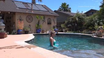 Sable Wets Clothes in Pool 2 outfits (Custom Fetish)