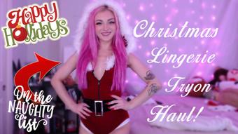 Christmas Lingerie Try On (boudoirbunny)